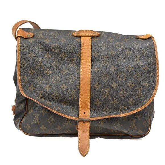 LOUIS VUITTON Saumur 35 Shoulder Bag Monogram Leather BN France M42254 39TA086 - Picture 3 of 16